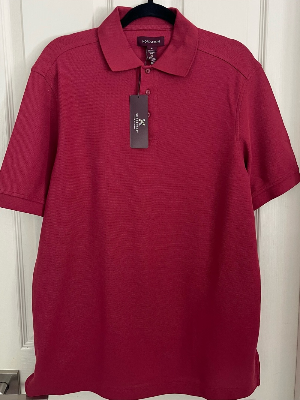 Nordstrom Men's Wine-Red Polo Shirt